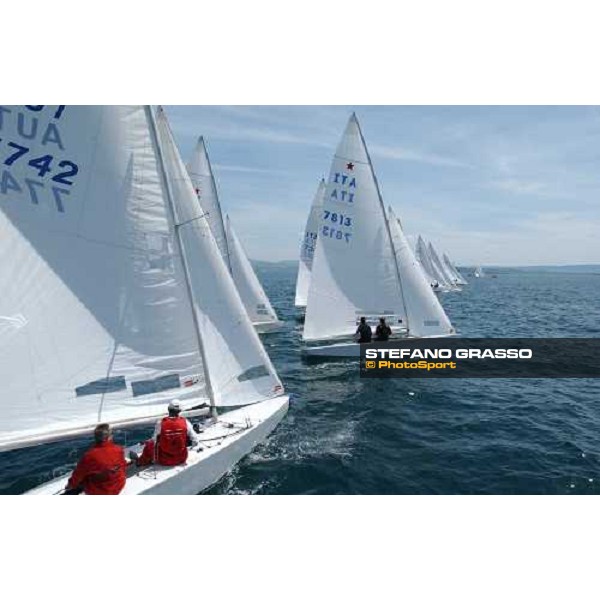 \'star class during the start of first heat at Tito Nordio Cup Triest, may 17 2003-ph.Stefano Grasso\' 