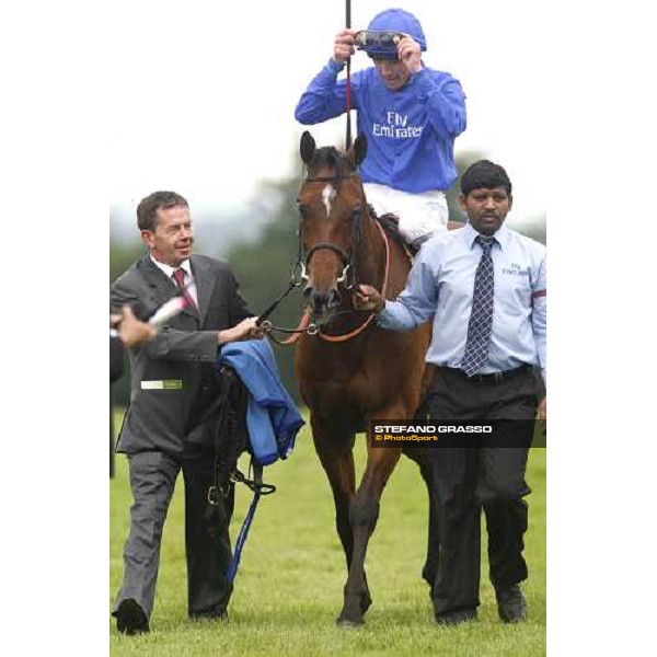Frankie Dettori on Emirates Skyline comes back after winning the Totesport BetXtra Rose Epsom, 6th june 2008 ph. Stefano Grasso