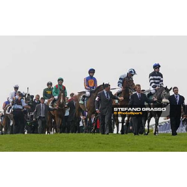 horses parading before the start of the Juddmonte Oaks with the winner Look Here and the others Epsom, 6th june 2008 ph. Stefano Grasso