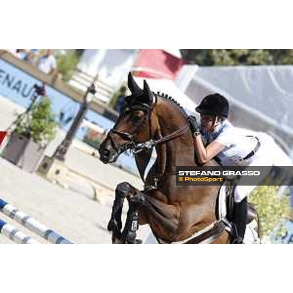 LGCT of Paris Eiffel - Class 9 - Athina Onassis (GRE) on MHS Going Global - Paris Eiffel, Champ de Mars, 6 July 2018 - ph.Stefano Grasso/LGCT