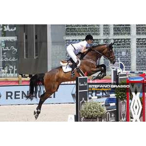 LGCT of Paris Eiffel - Class 9 - Athina Onassis (GRE) on MHS Going Global - Paris Eiffel, Champ de Mars, 6 July 2018 - ph.Stefano Grasso/LGCT