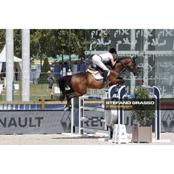 LGCT of Paris Eiffel - Class 9 - Athina Onassis (GRE) on MHS Going Global - Paris Eiffel, Champ de Mars, 6 July 2018 - ph.Stefano Grasso/LGCT