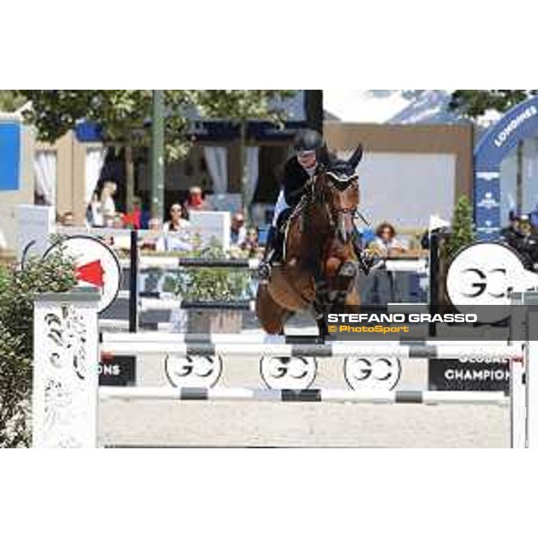 LGCT of Paris Eiffel - Class 9 - Emily Moffitt (GBR) on Zagahorn - Paris Eiffel, Champ de Mars, 6 July 2018 - ph.Stefano Grasso/LGCT