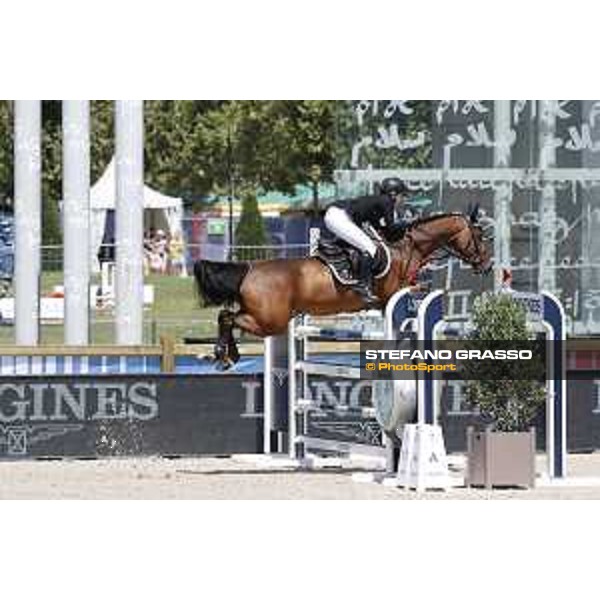 LGCT of Paris Eiffel - Class 9 - Emily Moffitt (GBR) on Zagahorn - Paris Eiffel, Champ de Mars, 6 July 2018 - ph.Stefano Grasso/LGCT