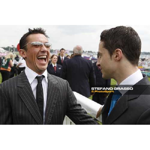 Frankie Dettori with Christophe Patrice Lemaire at Derby Day Epsom, 7th june 2008 ph. Stefano Grasso