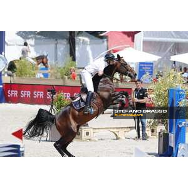LGCT of Paris Eiffel - Class 9 - Mathieu Billot (FRA) on Unik d\'Ick - Paris Eiffel, Champ de Mars, 6 July 2018 - ph.Stefano Grasso/LGCT