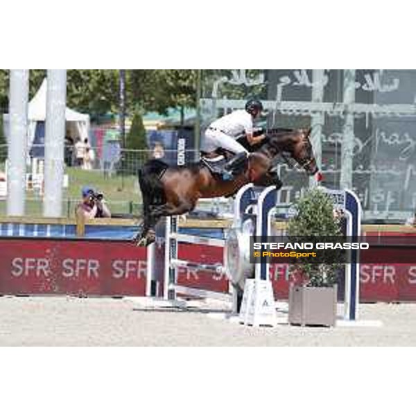 LGCT of Paris Eiffel - Class 9 - Mathieu Billot (FRA) on Unik d\'Ick - Paris Eiffel, Champ de Mars, 6 July 2018 - ph.Stefano Grasso/LGCT