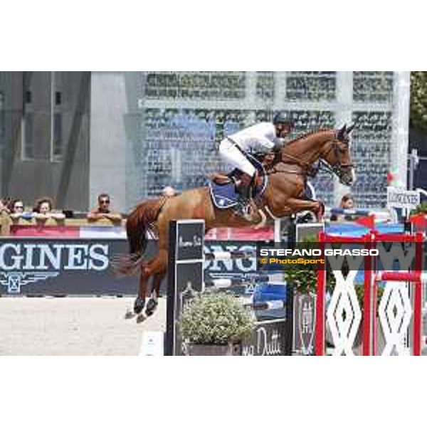 LGCT of Paris Eiffel - Class 9 - Philippe Rozier (FRA) on Reveur de Kergane - Paris Eiffel, Champ de Mars, 6 July 2018 - ph.Stefano Grasso/LGCT