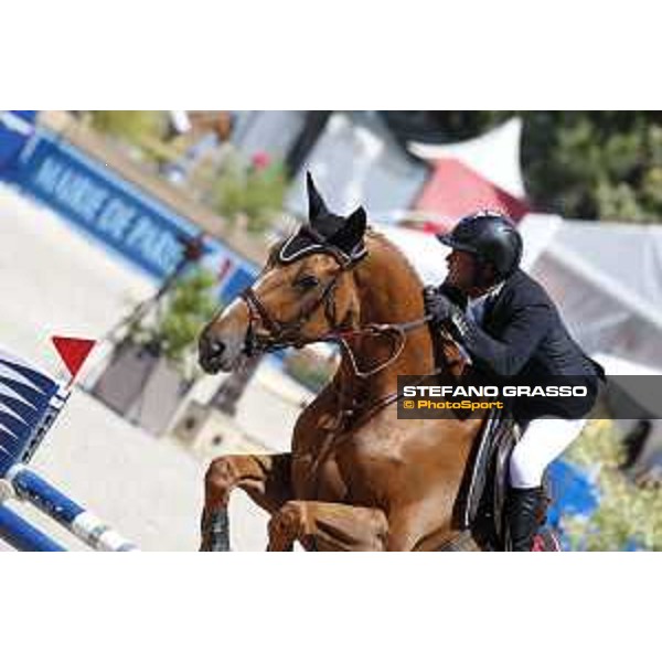 LGCT of Paris Eiffel - Class 9 - Gregory Cottard (FRA) on A Futee de Wy - Paris Eiffel, Champ de Mars, 6 July 2018 - ph.Stefano Grasso/LGCT