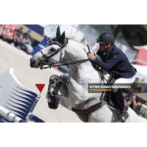 LGCT of Paris Eiffel - Class 9 - Roger Yves Bost (FRA) on Pegase du Murier - Paris Eiffel, Champ de Mars, 6 July 2018 - ph.Stefano Grasso/LGCT