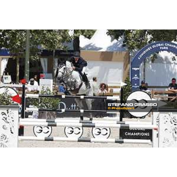 LGCT of Paris Eiffel - Class 9 - Roger Yves Bost (FRA) on Pegase du Murier - Paris Eiffel, Champ de Mars, 6 July 2018 - ph.Stefano Grasso/LGCT
