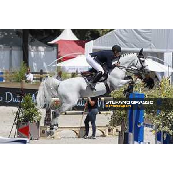 LGCT of Paris Eiffel - Class 9 - Roger Yves Bost (FRA) on Pegase du Murier - Paris Eiffel, Champ de Mars, 6 July 2018 - ph.Stefano Grasso/LGCT