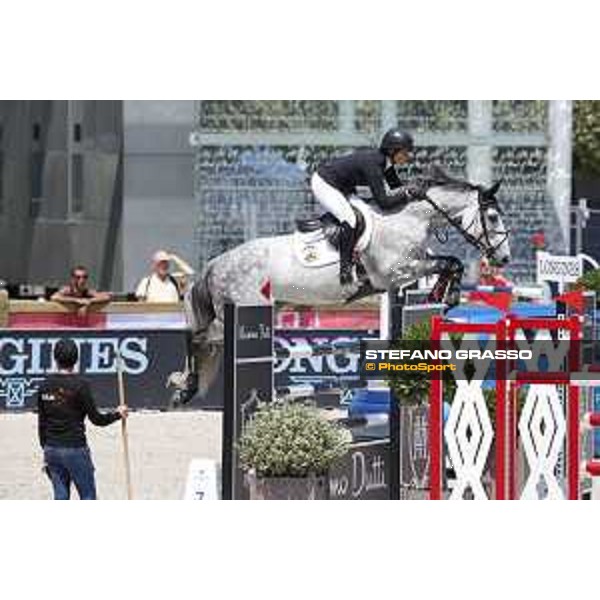 LGCT of Paris Eiffel - Class 9 - Elizabeth Madden (USA) on Con Taggio - Paris Eiffel, Champ de Mars, 6 July 2018 - ph.Stefano Grasso/LGCT