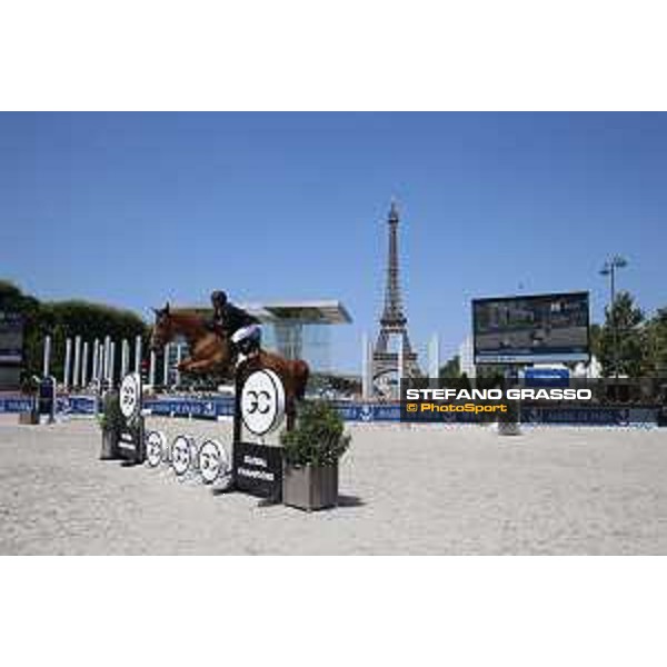 LGCT of Paris Eiffel - Class 9 - Gregory Cottard (FRA) on A Futee de Wy - Paris Eiffel, Champ de Mars, 6 July 2018 - ph.Stefano Grasso/LGCT