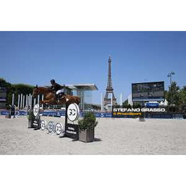LGCT of Paris Eiffel - Class 9 - Gregory Cottard (FRA) on A Futee de Wy - Paris Eiffel, Champ de Mars, 6 July 2018 - ph.Stefano Grasso/LGCT