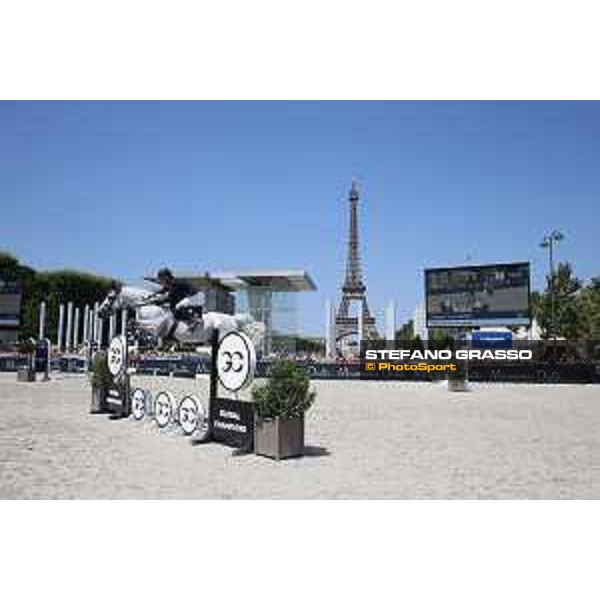 LGCT of Paris Eiffel - Class 9 - Roger Yves Bost (FRA) on Pegase du Murier - Paris Eiffel, Champ de Mars, 6 July 2018 - ph.Stefano Grasso/LGCT