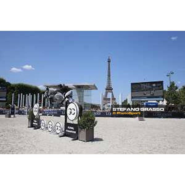 LGCT of Paris Eiffel - Class 9 - Elizabeth Madden (USA) on Con Taggio - Paris Eiffel, Champ de Mars, 6 July 2018 - ph.Stefano Grasso/LGCT