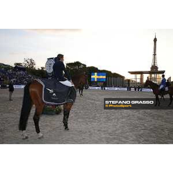 LGCT of Paris Eiffel - Class 6 - Prize giving ceremony - Henrik von Eckermann (SWE) on Flotte Deern 5 - Paris Eiffel, Champ de Mars, 5 July 2018 - ph.Stefano Grasso/LGCT