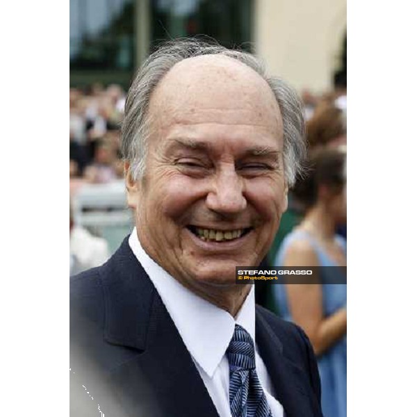 S.A. The Aga Khan after winning the Prix de Diane Chantilly, 8th june 2008 ph. Stefano Grasso