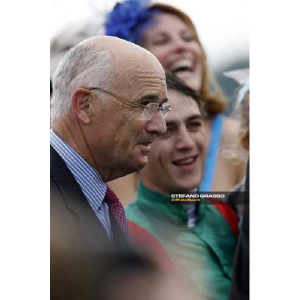 Alain de Royer Dupre and Christophe Soumillon after winning the Prix de Diane Chantilly, 8th june 2008 ph. Stefano Grasso