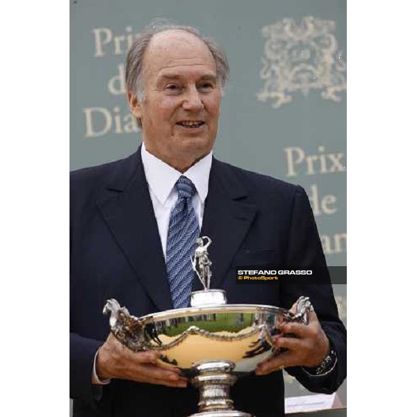 S.A. The Aga Khan after winning the Prix de Diane Chantilly, 8th june 2008 ph. Stefano Grasso