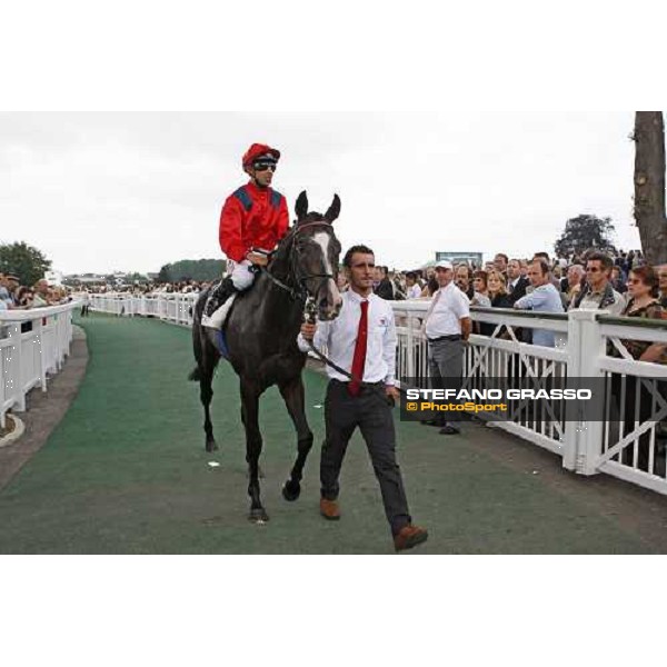 Alberto Sanna comes back on Senlis after the 2nd place in the Prix Paul de Moussac Chantilly, 8th june 2008 ph. Stefano Grasso