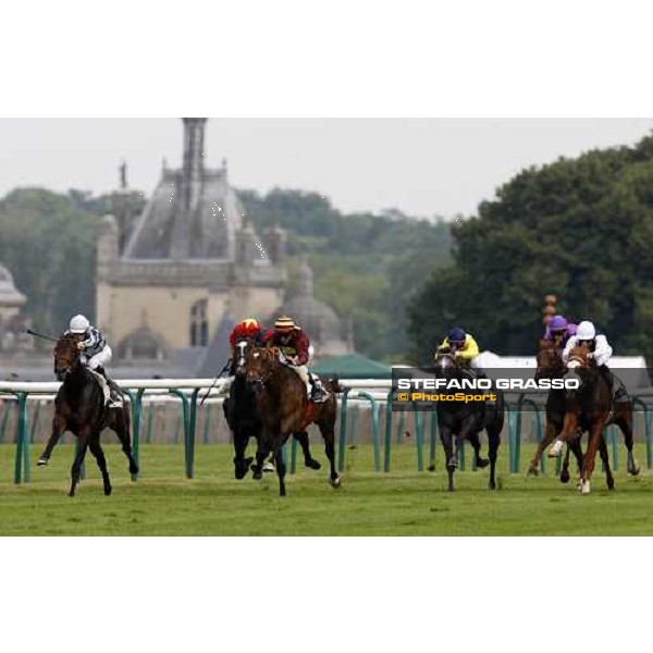 at last few meters to the line of Prix Paul de Moussac , Senlis is third after Arcadia\'s Angle and Yorktown Chantilly, 8th june 2008 ph. Stefano Grasso
