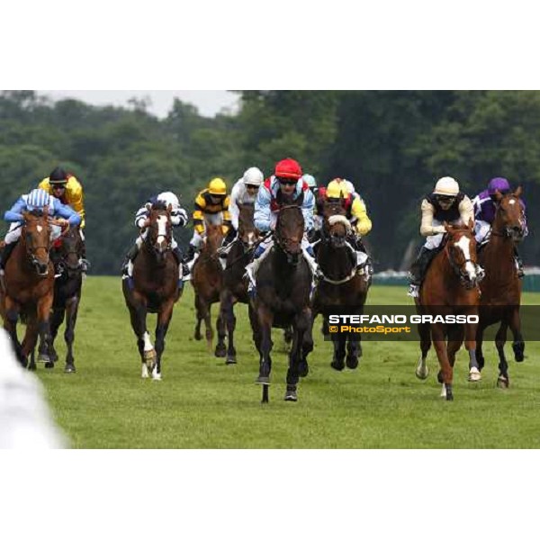 Olivier Peslier on Spirito del Vento wins the Prix Equidia ( Prix du Chemin de Fer du Nord) Chantilly, 8th june 2008 ph. Stefano Grasso