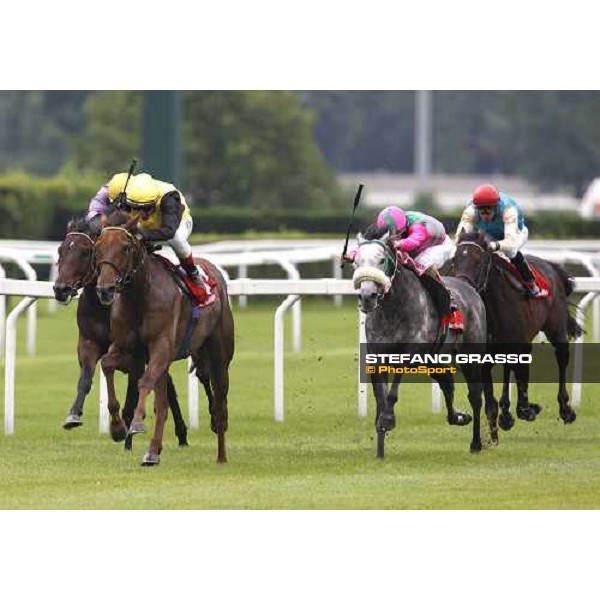 Andrash Starke on Quijano wins the Gran Premio Milano beating Voila Ici and Gimmy Milan San Siro, 15th june 2008 ph. Stefano Grasso