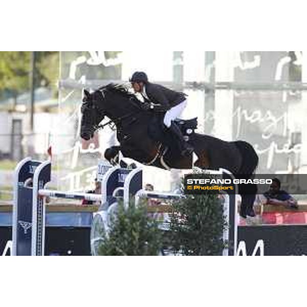 LGCT of Paris Eiffel - Class 11 - Simon Delestre (FRA) on Chadino - Paris Eiffel, Champ de Mars, 6 July 2018 - ph.Stefano Grasso/LGCT