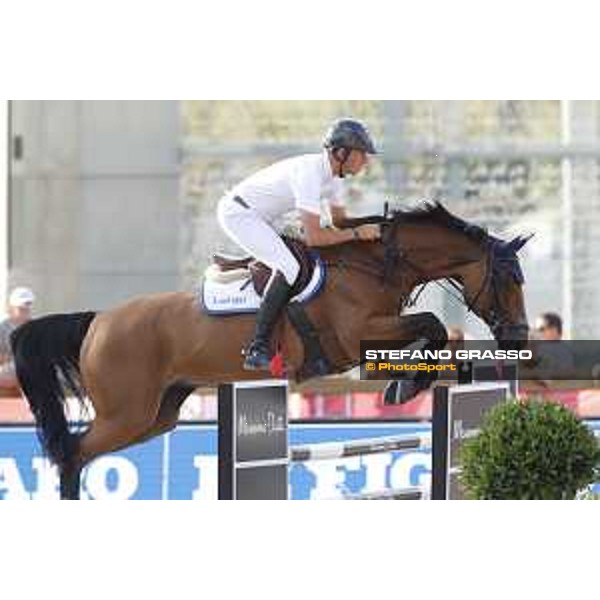 LGCT of Paris Eiffel - Class 11 - Christian Ahlmann (GER) on Ailina 6 - Paris Eiffel, Champ de Mars, 6 July 2018 - ph.Stefano Grasso/LGCT