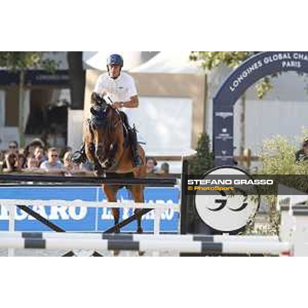 LGCT of Paris Eiffel - Class 11 - Christian Ahlmann (GER) on Ailina 6 - Paris Eiffel, Champ de Mars, 6 July 2018 - ph.Stefano Grasso/LGCT