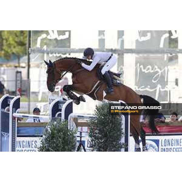 LGCT of Paris Eiffel - Class 11 - Anna Kellnerova (CZE) on Balguero - Paris Eiffel, Champ de Mars, 6 July 2018 - ph.Stefano Grasso/LGCT