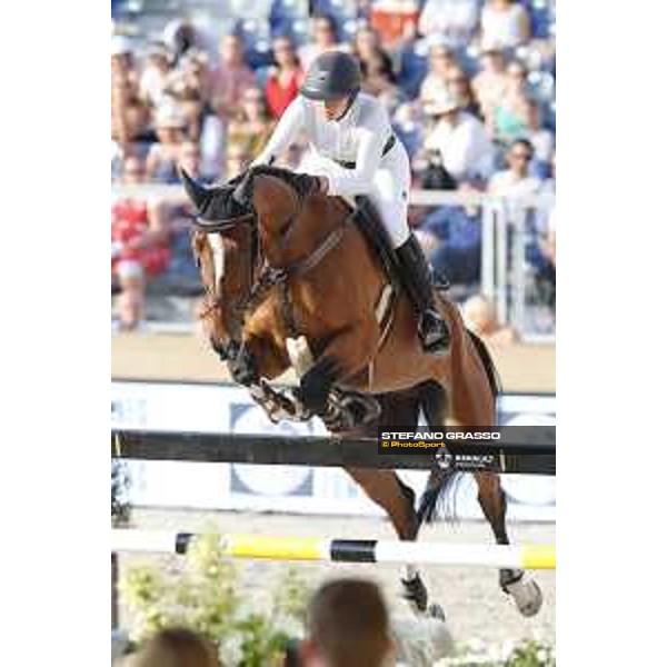 LGCT of Paris Eiffel - Class 11 - Anna Kellnerova (CZE) on Balguero - Paris Eiffel, Champ de Mars, 6 July 2018 - ph.Stefano Grasso/LGCT