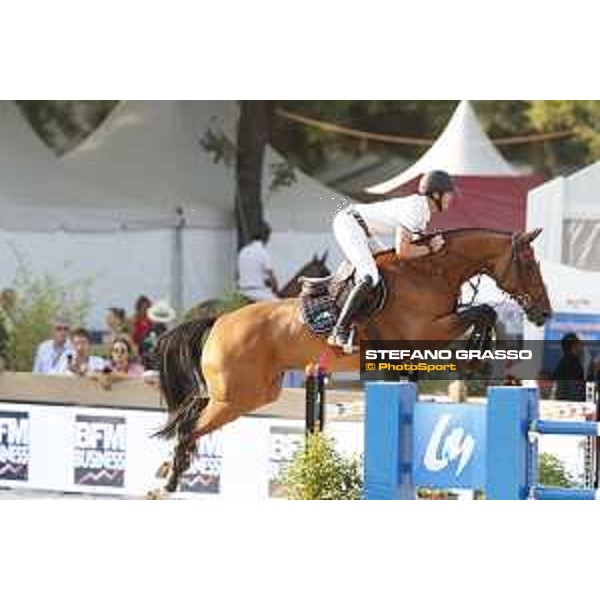 LGCT of Paris Eiffel - Class 11 - Niels Bruynseels (BEL) on Delux van T & L - Paris Eiffel, Champ de Mars, 6 July 2018 - ph.Stefano Grasso/LGCT