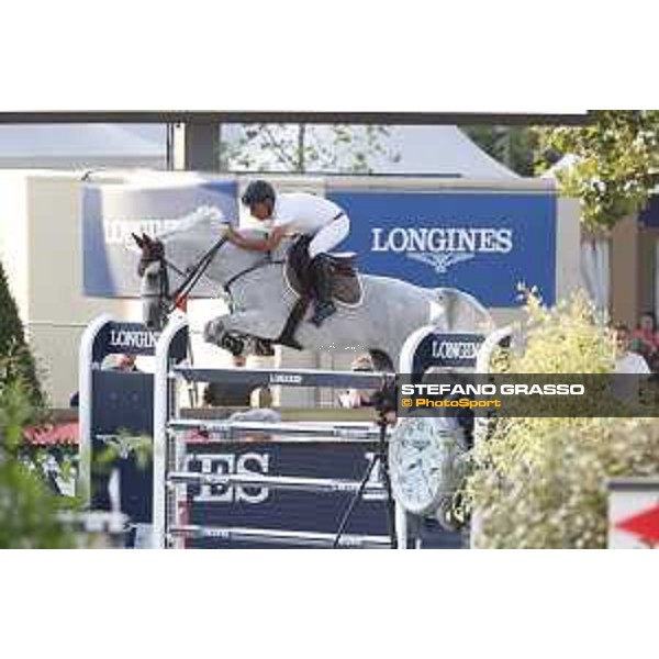 LGCT of Paris Eiffel - Class 11 - Rene Lopez (COL) on Big Brother - Paris Eiffel, Champ de Mars, 6 July 2018 - ph.Stefano Grasso/LGCT