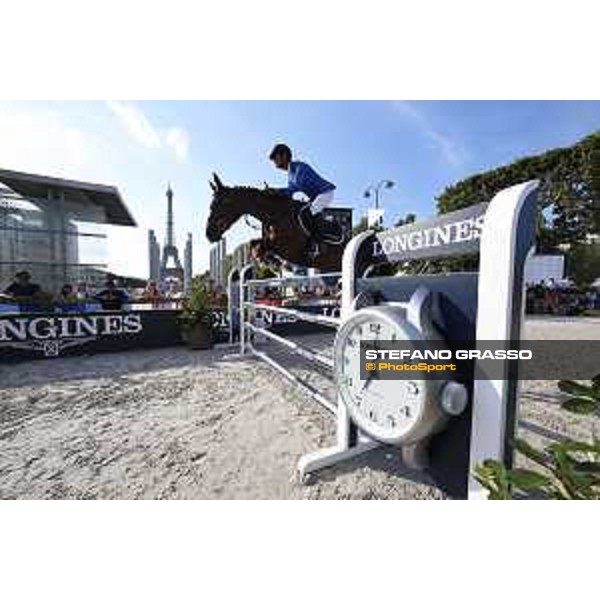 LGCT of Paris Eiffel - Class 11 - Carlos Enrique Lopez Lizarazo (COL) on Ulhane de Conde - Paris Eiffel, Champ de Mars, 6 July 2018 - ph.Stefano Grasso/LGCT