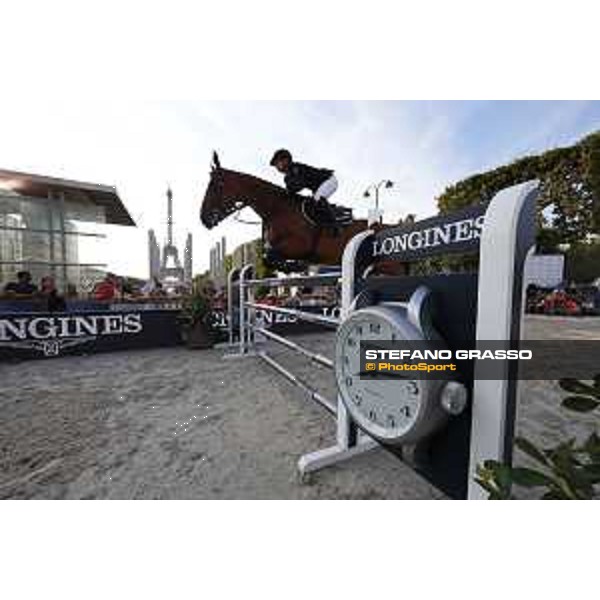 LGCT of Paris Eiffel - Class 11 - Jane Richard Philips (SUI) on Izmir van de Bayenne - Paris Eiffel, Champ de Mars, 6 July 2018 - ph.Stefano Grasso/LGCT