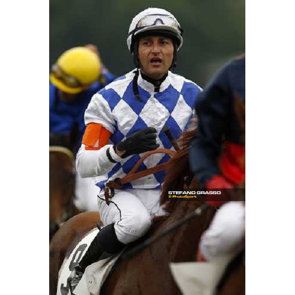 close up for Otello Fancera after winning the Premio Vittorio Crespi on Piperita Milan San Siro, 15th june 2008 ph. Stefano Grasso
