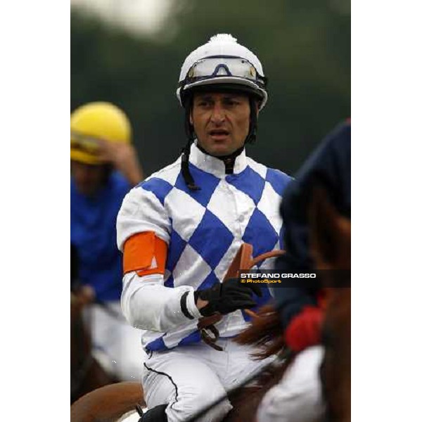 close up for Otello Fancera after winning the Premio Vittorio Crespi on Piperita Milan San Siro, 15th june 2008 ph. Stefano Grasso