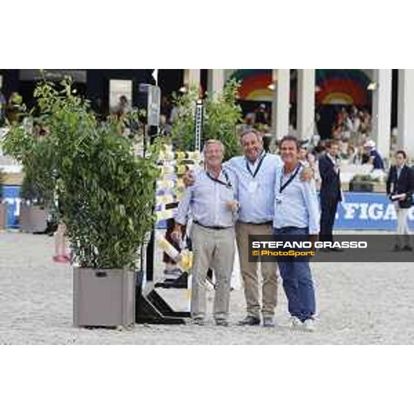 LGCT of Paris Eiffel - People - Marco Danese, Uliano Vezzani (Course Designer), Pierfrancesco Bazzocchi - Paris Eiffel, Champ de Mars, 5 July 2018 - ph.Mario Grassia/LGCT