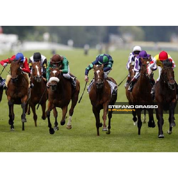 Royal Ascot -1st day - at right Johnny Murtagh on Haradasun wins the Queen Anne Stakes beating Christophe Soumillon on Darjina Ascot, 17th june 2008 ph. Stefano Grasso