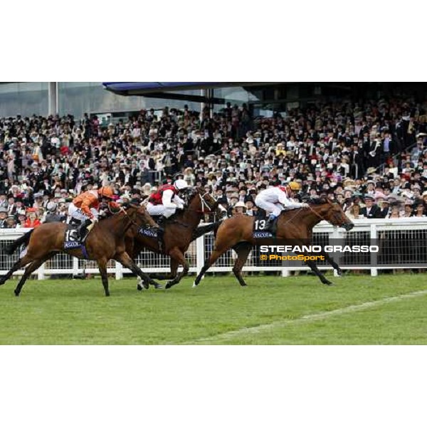 Royal Ascot -1st day - Olivier Peslier on Equiano wins the King\'s Stand Stakes beating Takeover Target and Fleeting Spirit Ascot, 17th june 2008 ph. Stefano Grasso