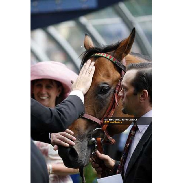 Royal Ascot -1st day - a caress for Equiano winner with Olivier Peslier of the King\'s Stand Stakes Ascot, 17th june 2008 ph. Stefano Grasso