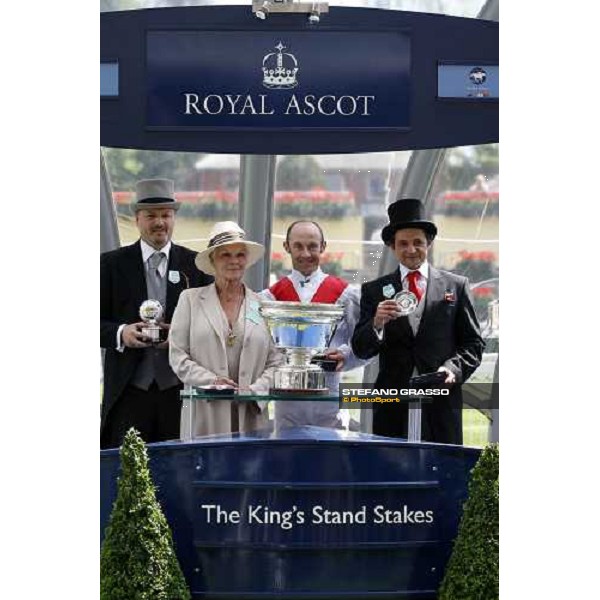 Royal Ascot -1st day - the winning connection of Equiano winners with Olivier Peslier of the King\'s Stand Stakes Ascot, 17th june 2008 ph. Stefano Grasso
