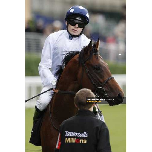 Royal Ascot -1st day - Jamie Spencer comes back on Art Connoisseur and is congratulated by the groom after winning the Coventry Stakes Ascot, 17th june 2008 ph. Stefano Grasso
