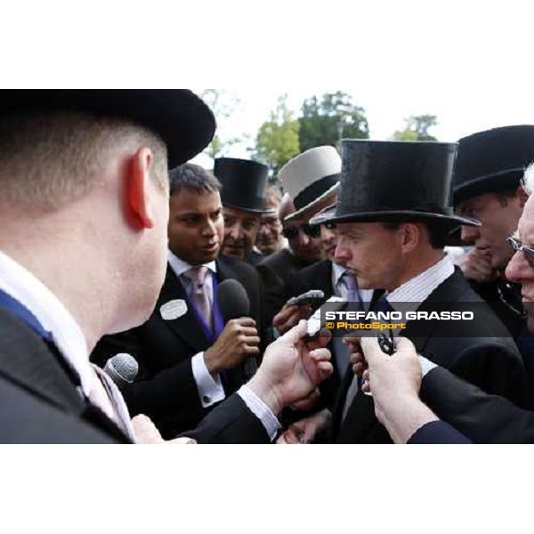 Royal Ascot -1st day -Aidan O\' Brien interviwed after winning with Henrythenavigator the St. James\'s Palace Stakes Ascot, 17th june 2008 ph. Stefano Grasso