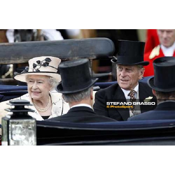 Royal Ascot -1st day - The Queen and Prince Philip arrive at Ascot Ascot, 17th june 2008 ph. Stefano Grasso