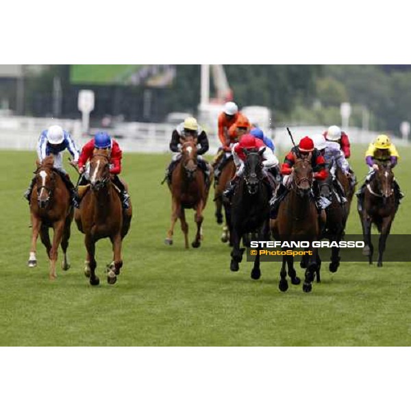 at a few meters to the post Christophe Patrice Lemaire on Sabana Perdida loeads and goes to win the Windsor Forest Stakes Ascot, 2nd day, 18th june 2008 ph. Stefano Grasso