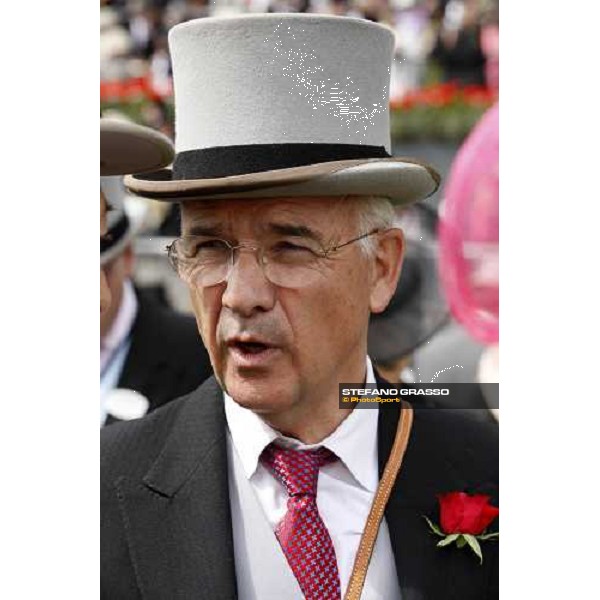 Alain de Royer Dupr trainer of Sabana Perdida in the winner circle of the Windsor Forest Stakes Ascot, 2nd day, 18th june 2008 ph. Stefano Grasso